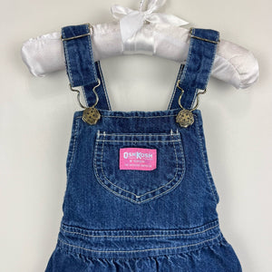 Vintage OshKosh B'gosh Denim Jumper Dress 24 Months USA