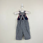 Load image into Gallery viewer, Vintage Healthtex Applique Train Overalls 6 Months USA
