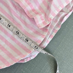 Load image into Gallery viewer, Vintage Esprit Mini Pink Umpire Stripe Short Sleeve Button Up Shirt M
