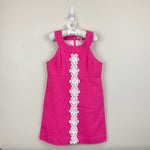 Load image into Gallery viewer, Lilly Pulitzer Girls Little Jacqueline Shift Dress Hotty Pink 8
