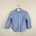 Load image into Gallery viewer, Ralph Lauren The Iconic Button Down Oxford Shirt Blue 2T
