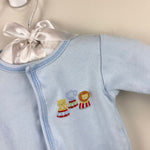 Load image into Gallery viewer, Magnolia Baby Blue Circus Footie 3 Months

