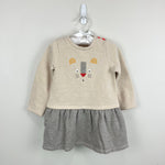 Load image into Gallery viewer, Moulin Roty Applique Cat Sweatshirt Dress 23 Months
