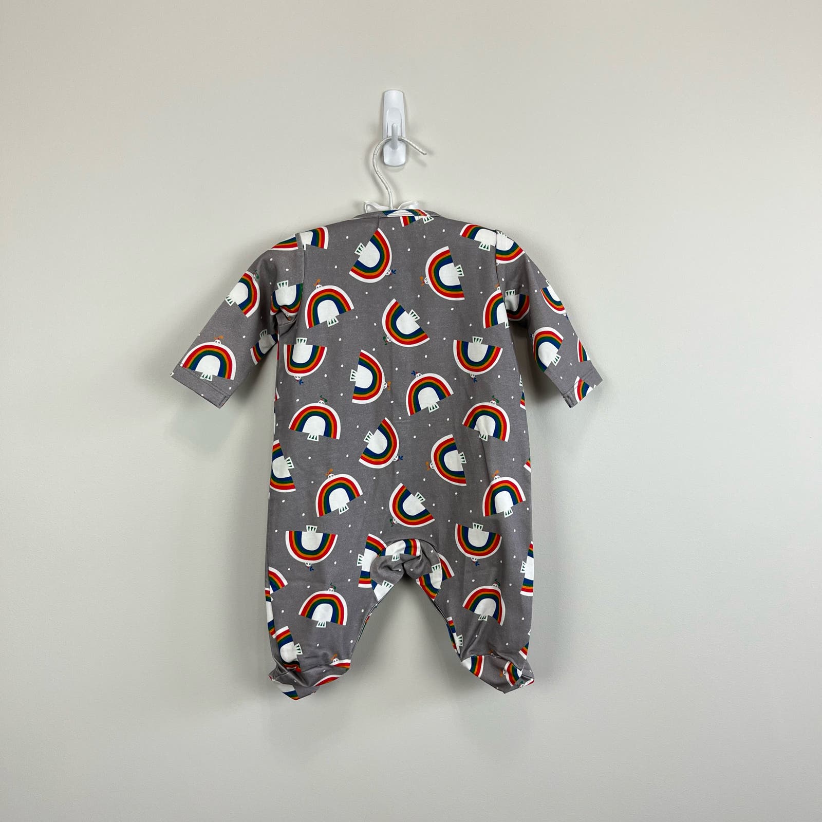 The Bonnie Mob Baby Dreamer Sleepsuit Gray Dove 0-3 Months NWT