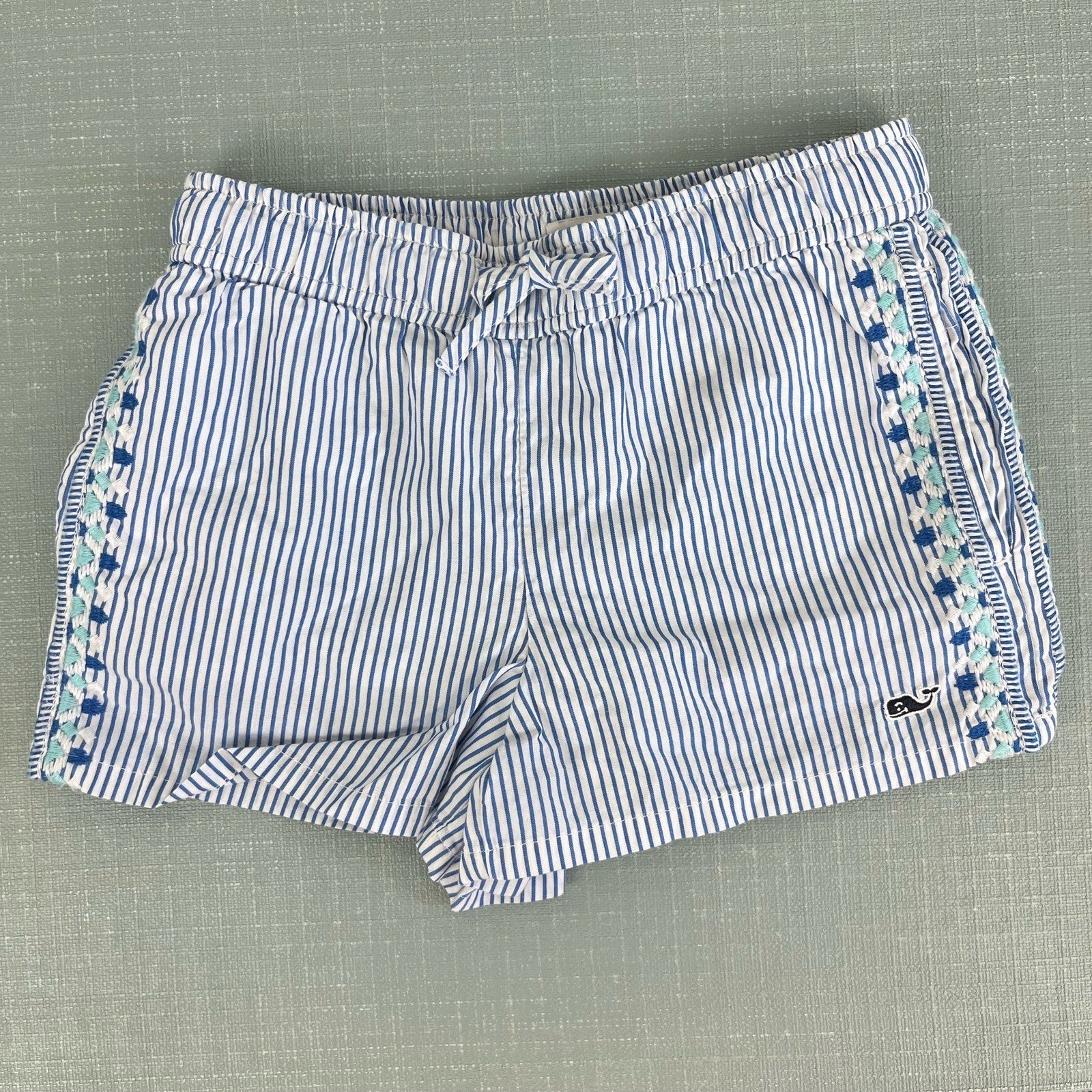 Vineyard Vines Girls Pop Embroidered Pull-On Shorts XS 5-6