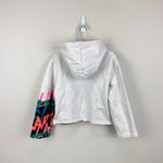 Load image into Gallery viewer, Stella McCartney Girls White Cotton Jersey Hoodie Scribble Logo Print 120 cm 6

