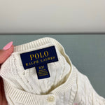 Load image into Gallery viewer, Polo Ralph Lauren Cable Knit Cardigan Sweater Ivory 3T
