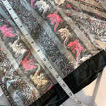 Load image into Gallery viewer, Vintage California Splash Gray Black Pink Gecko Beach Shorts 10-12 USA
