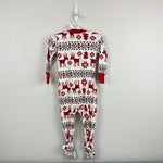 Load image into Gallery viewer, Hanna Andersson Holiday Dear Deer HannaJams Footed Sleeper 75 cm 12-18 Months
