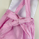 Load image into Gallery viewer, Will'Beth Pink Gingham Bunny Sun Suit Romper 0 Months
