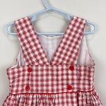 Load image into Gallery viewer, Florence Eiseman Sleeveless Red Plaid Cherry Dress 6
