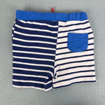 Load image into Gallery viewer, Mini Baby Boden Blue Stripe Jersey Shorts 12-18 Months
