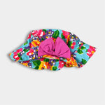 Load image into Gallery viewer, Vintage Jet Set Floral Bow Bucket Hat 12 Months
