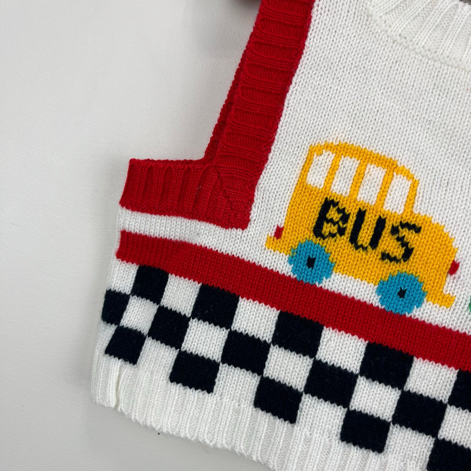 Vintage Izod School Bus Sweater Vest 2T