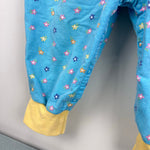 Load image into Gallery viewer, Vintage Gymboree Soft Blue Flower Print Overalls XS 18-24 Months
