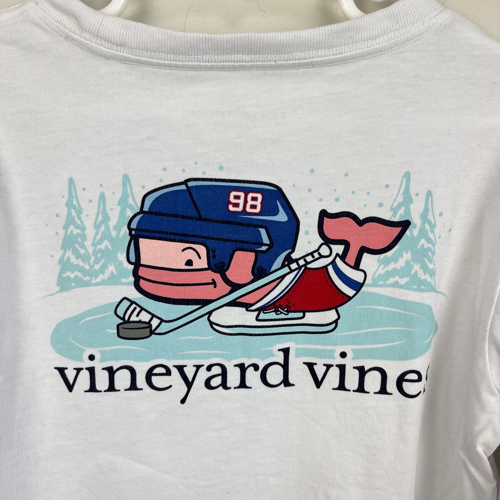 Vineyard Vines Boys' Pond Hockey Whale Long-Sleeve Pocket Tee 6