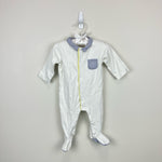 Load image into Gallery viewer, Jacadi Paris White Anchor Footie 6 Months
