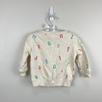 Load image into Gallery viewer, Baby Gap Relaxed Crewneck Ivory Alphabet Sweatshirt 12-18 Months
