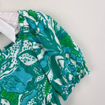 Load image into Gallery viewer, Lilly Pulitzer Girls Mini Delaney Dress Botanical Green Safari Sangria XS 2-3
