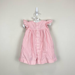 Jacadi Paris Smocked Pink Dress 12 Months