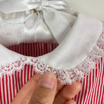 Load image into Gallery viewer, Vintage Winnie the Pooh Red White Striped Pinafore Dress 3T USA
