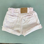 Load image into Gallery viewer, Vintage Levi's Cinched Waist Cut Off Pink Jean Shorts 6
