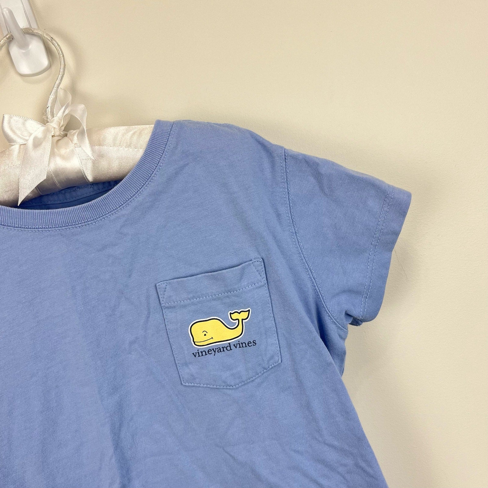 Vineyard Vines Girls Whale Pocket Tee XS 5-6