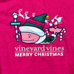 Load image into Gallery viewer, Vineyard Vines Girls North Pole Elf Whale Long Sleeve Pocket Tee Shirt
