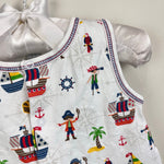 Load image into Gallery viewer, Kissy Kissy Pima Cotton Pirate Print Sleeveless Playsuit Romper 0-3 Months
