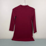 Load image into Gallery viewer, Old Navy Long-Sleeve Cozy-Knit Mock-Neck Dress for Girls Berry Nice Red M 8
