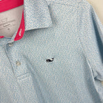 Load image into Gallery viewer, Vineyard Vines Sankaty Printed Performance Polo Shirt Blue M 12-14
