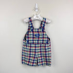 Load image into Gallery viewer, Vintage OshKosh B'gosh Plaid Shortalls 24 Months USA

