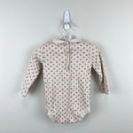 Load image into Gallery viewer, Mini Boden Long Sleeve Floral Peter Pan Collar Ribbed Bodysuit 3-6 Months
