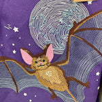 Load image into Gallery viewer, Mini Boden Kids' Long Sleeve Glow Superstitch T-Shirt Loganberry Bat 3-4 NWT
