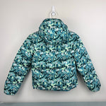 Load image into Gallery viewer, The North Face Girls Printed Down Reversible Hooded Jacket M 10
