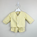 Load image into Gallery viewer, Vintage Yellow Seersucker Stripe Suit 6-12 Months USA
