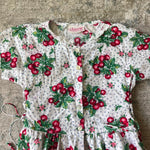 Load image into Gallery viewer, Vintage Clancy San Francisco Francesca Sweet Cherries Dress 12 USA

