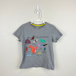 Load image into Gallery viewer, Mini Boden British Endangered Animals Graphic T-Shirt Gray 7-8
