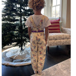 Load image into Gallery viewer, Vintage OshKosh B'gosh Whipper Snappers Floral Suspender Bibs 6 USA NWT
