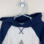 Load image into Gallery viewer, Mini Boden Star Applique Raglan Sleeve Hoodie T-Shirt 9-10
