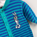 Load image into Gallery viewer, Vintage Warner Bros Acme Baby Bugs Bunny Elmer Fudd Coverall 18 Months
