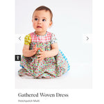 Load image into Gallery viewer, Mini Boden Gathered Woven Dress Hotchpotch Multi 3-6 Months

