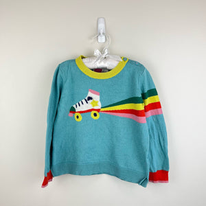 Mini Boden Rainbow Roller Skate Sweater 4-5