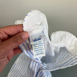 Load image into Gallery viewer, Vintage Alexis Blue Striped Jumpsuit 9 Months NWT
