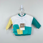 Load image into Gallery viewer, Mayoral Applique Dino Cardigan &amp; T-Shirt Green Yellow 2-4 Months NWT
