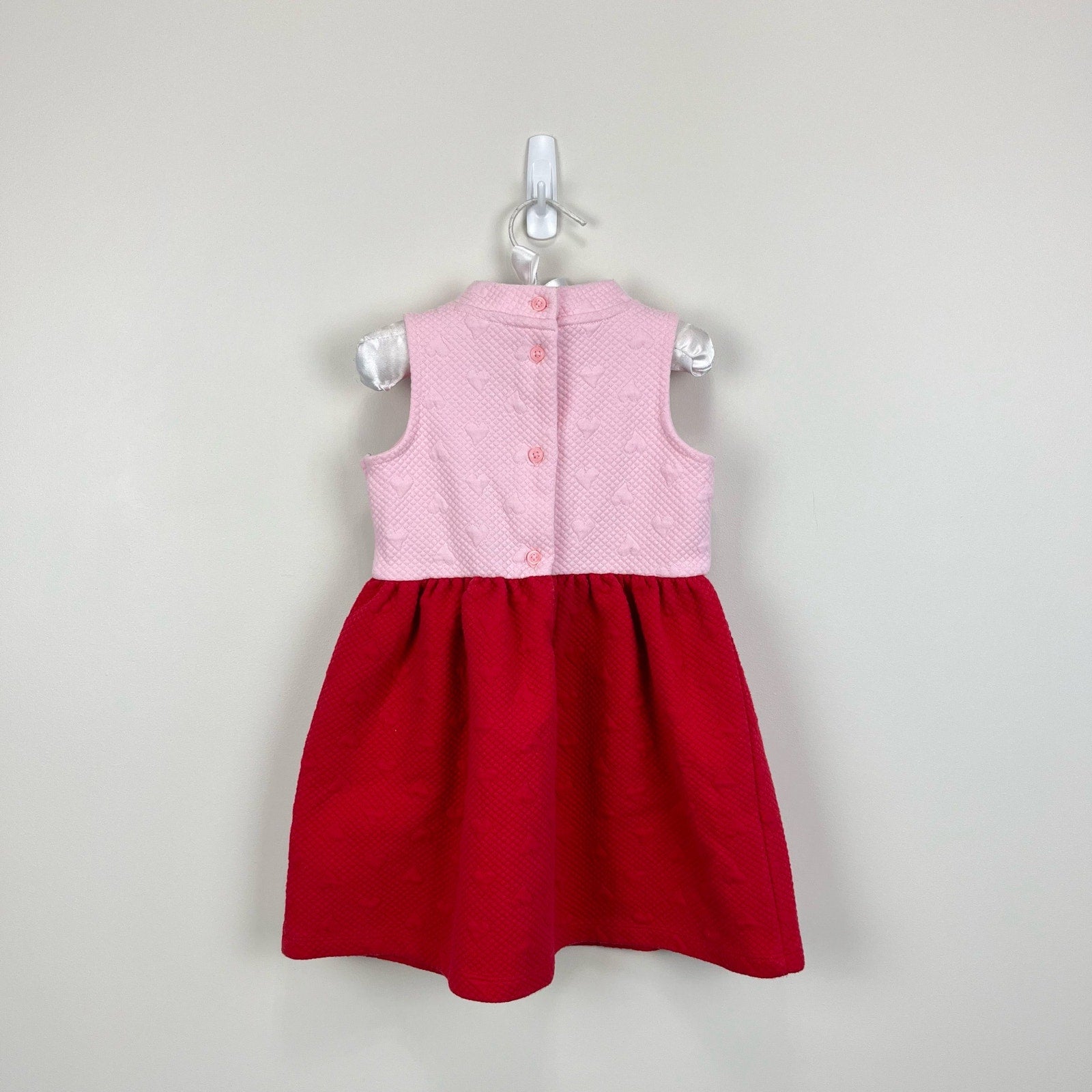 Janie and Jack Colorblocked Quilted Heart Dress 2T