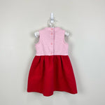 Load image into Gallery viewer, Janie and Jack Colorblocked Quilted Heart Dress 2T
