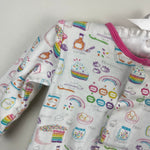 Load image into Gallery viewer, Magnetic Me Organic Cotton Magnetic Baby Footie Rainbow Sprinkle Cake 6-9 months
