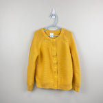 Load image into Gallery viewer, Hanna Andersson Mustard Yellow Cotton Cardigan Sweater 130 cm 8
