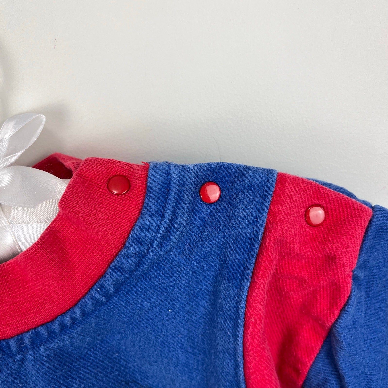 Vintage OshKosh B'gosh Express Blue Red Pullover Toddler Boy USA